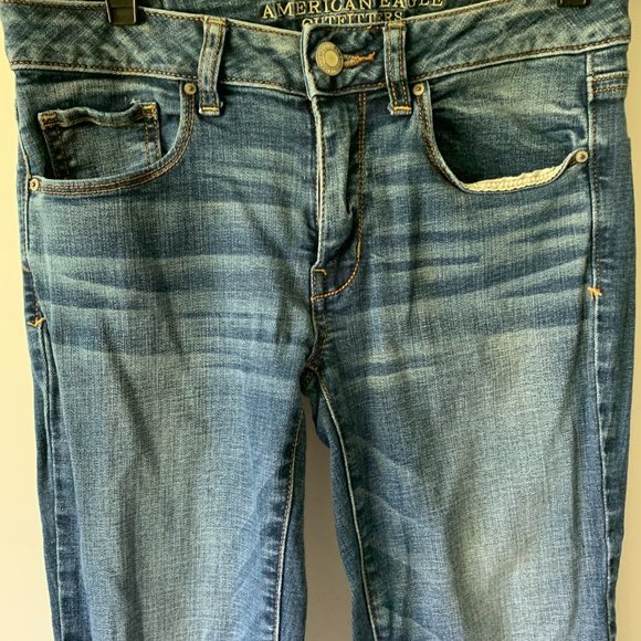 American Eagle Mid Rise Skinny Jeans - Picture 2 of 4